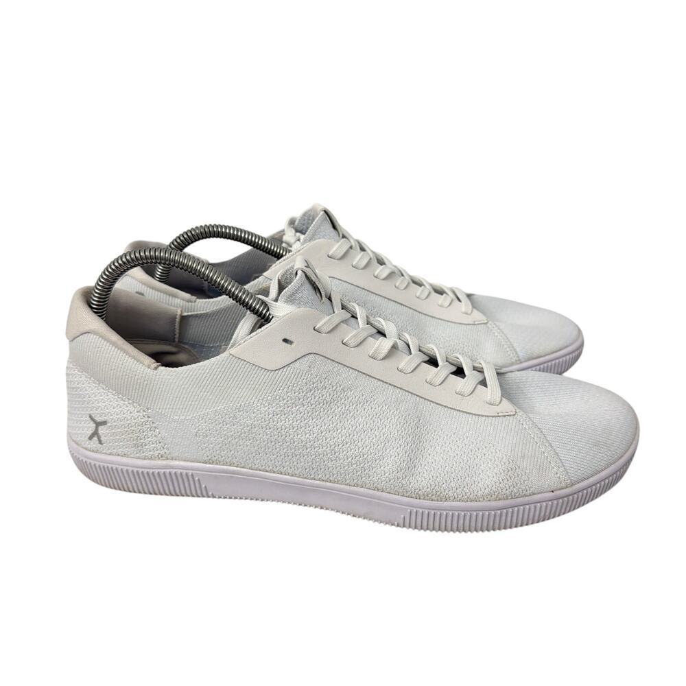 Flux Adapt Trainer Shoes Mens White Knit Sneakers 12.5